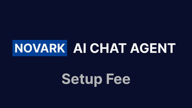 Novark AI Agency — AI Chat Agent - Setup Fee · screenshot 1 of 1