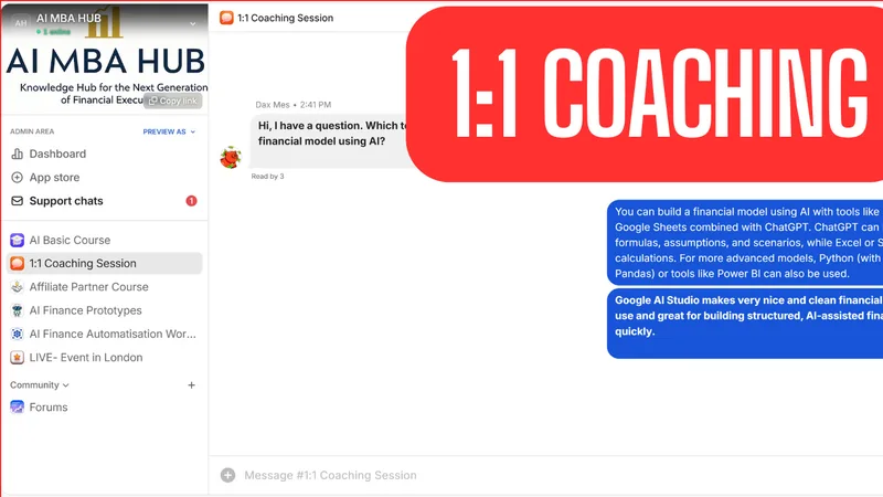 AI MBA HUB  — THE AI FP&A HUB · screenshot 2 of 6