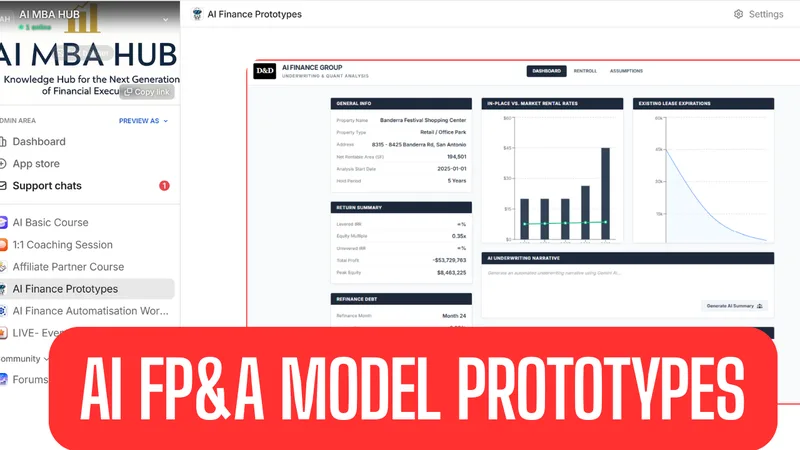 AI MBA HUB  — THE AI FP&A HUB · screenshot 3 of 6