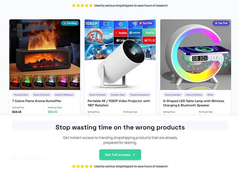 DrosphippingHunt — Dropshipping Product Finder · screenshot 2 of 6