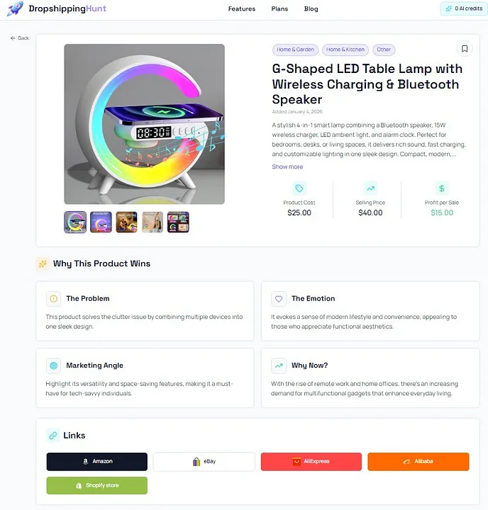 DrosphippingHunt — Dropshipping Product Finder · screenshot 3 of 6