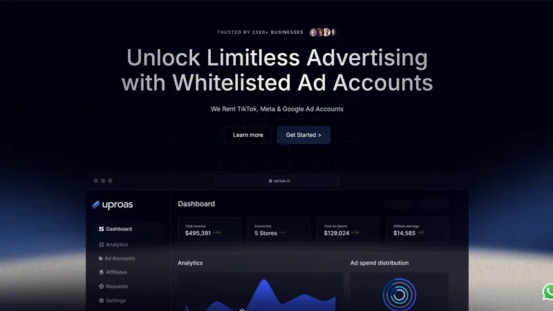 Uproas — Uproas Affiliates · screenshot 1 of 1
