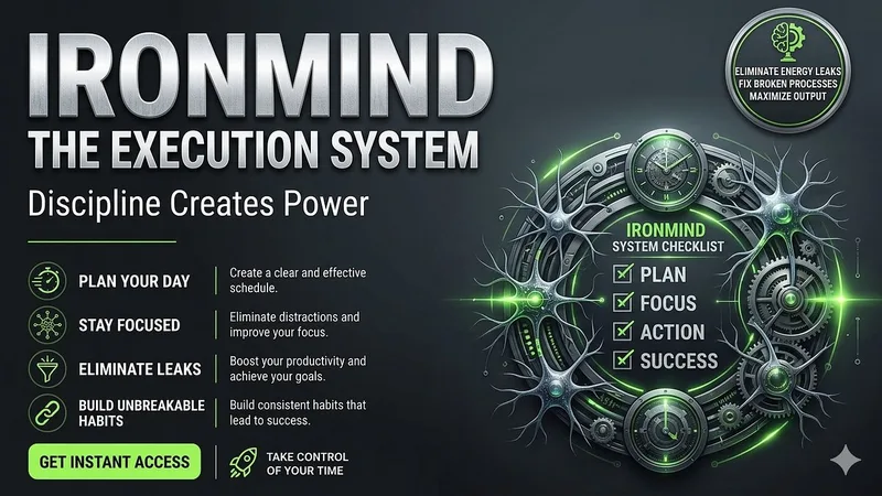 MindForge — IronMind: The 6-System Execution Protocol for Online Earners · screenshot 1 of 1
