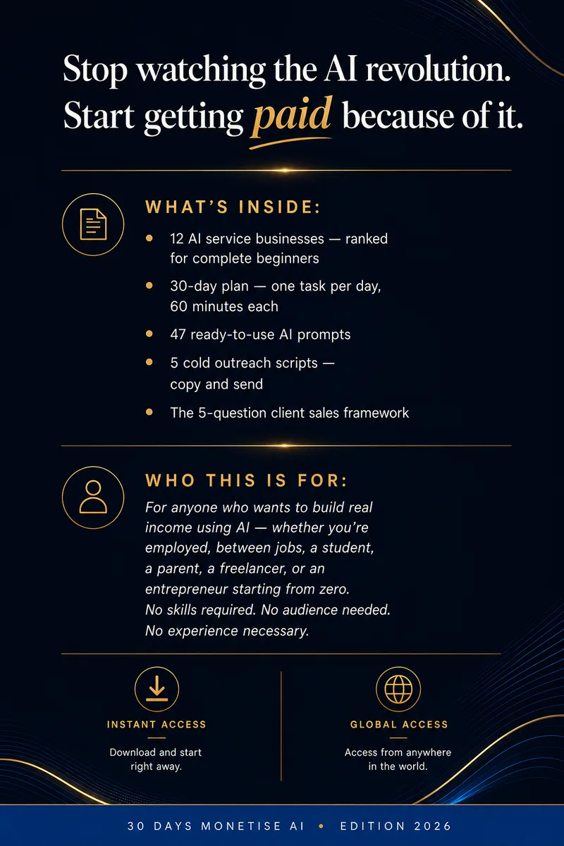 TheWealthEmpire.AI — 30 Days: Monetise AI for Businesses · screenshot 2 of 2