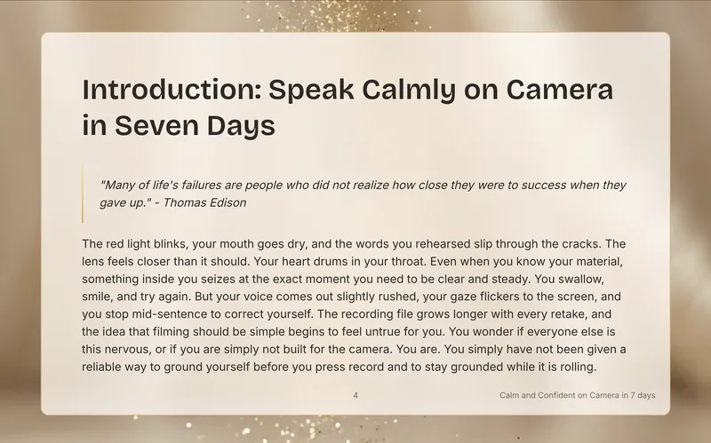 Mi Kwan Effect — Calm And Confident On Camera In 7 Days · screenshot 2 of 6