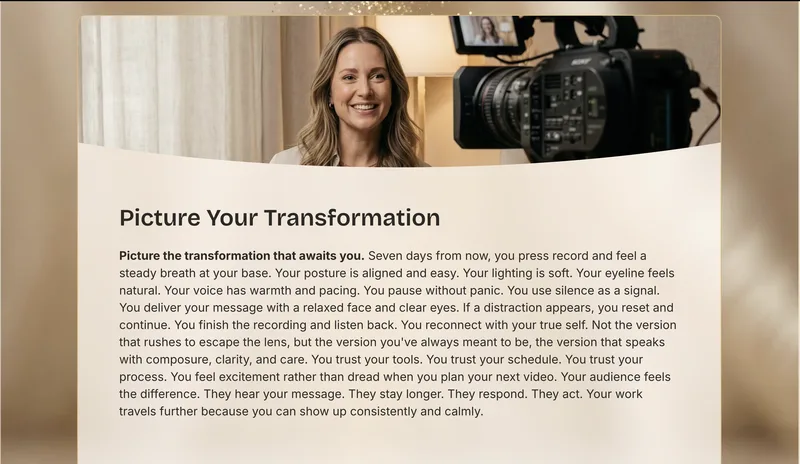 Mi Kwan Effect — Calm And Confident On Camera In 7 Days · screenshot 3 of 6