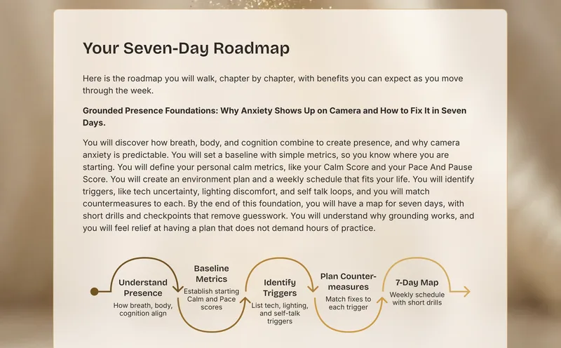 Mi Kwan Effect — Calm And Confident On Camera In 7 Days · screenshot 4 of 6