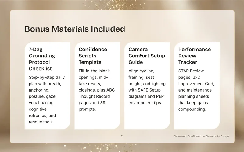 Mi Kwan Effect — Calm And Confident On Camera In 7 Days · screenshot 5 of 6