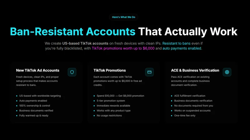 Breakers — Ready to Scale TikTok Ad Account · screenshot 3 of 4