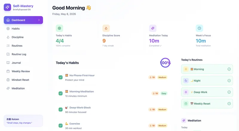 Self-Mastery OS — Trackers Bundle · screenshot 2 of 3
