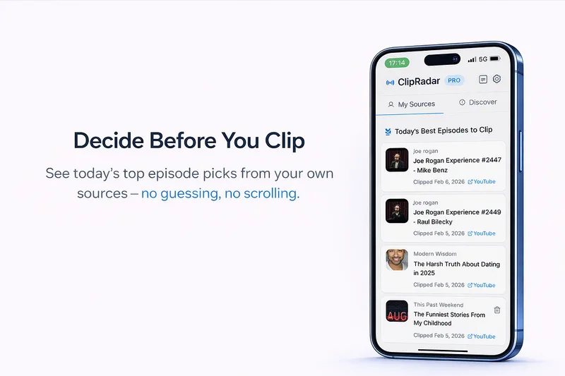Clip Radar app. — ClipRadar · screenshot 1 of 4