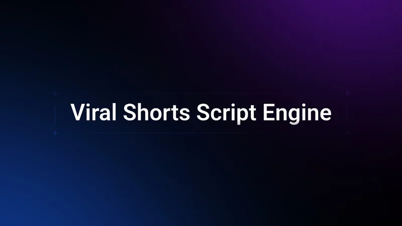 Viral Shorts Script Engine — Viral Shorts Script Engine · screenshot 1 of 1