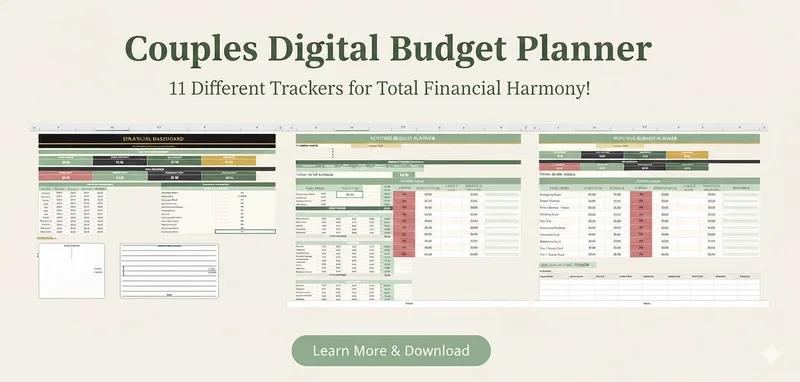 Aviora Co. — Aviora Digital Budget Planner For Couples - Minimal Luxe Edition · screenshot 2 of 3