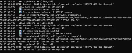 PolySnipe — Polymarket BTC Scalper Bot · screenshot 3 of 4