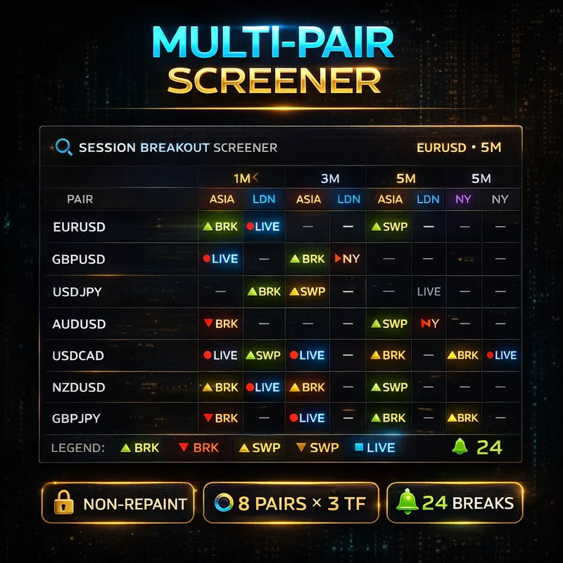 PineSignals — Session Breakout Screener · screenshot 5 of 6