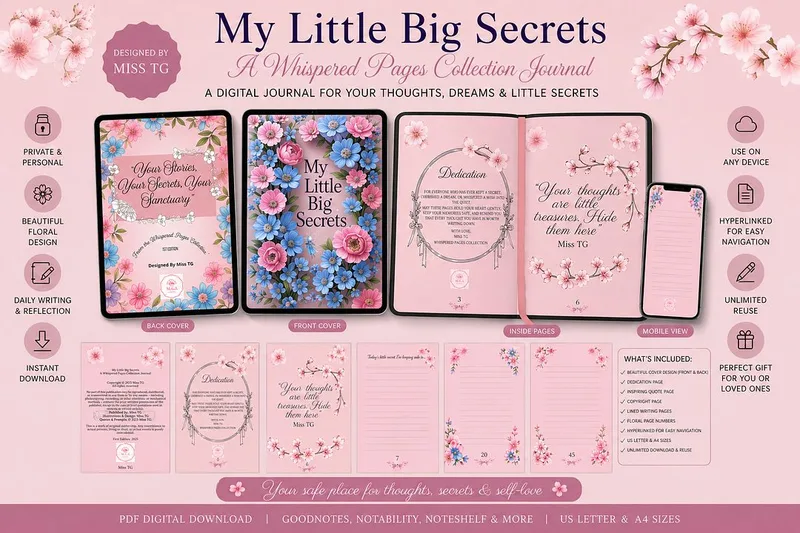 Think TWice With TG — My LittleBig Secrets A Luxury Guided Journal from the Whispered Pages Collection · screenshot 1 of 2