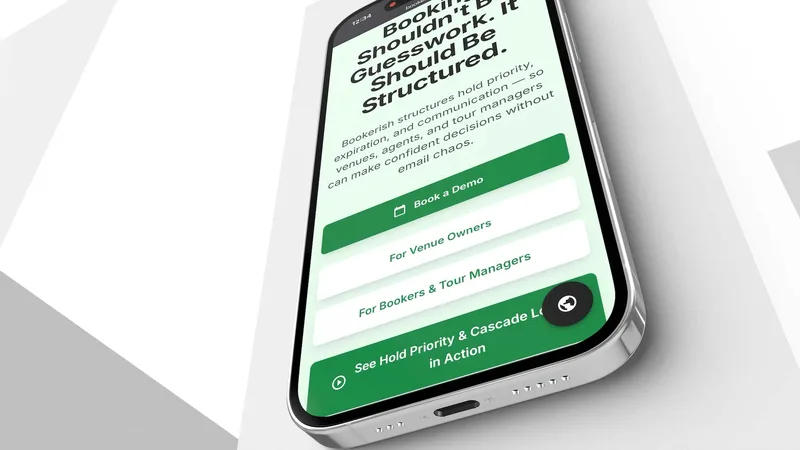 HALO — BOOKERISH for Artists & Bookers · screenshot 1 of 5
