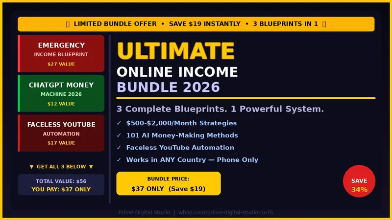Prime Digital Studio — Ultimate Online Income Bundle 2026 · screenshot 1 of 1