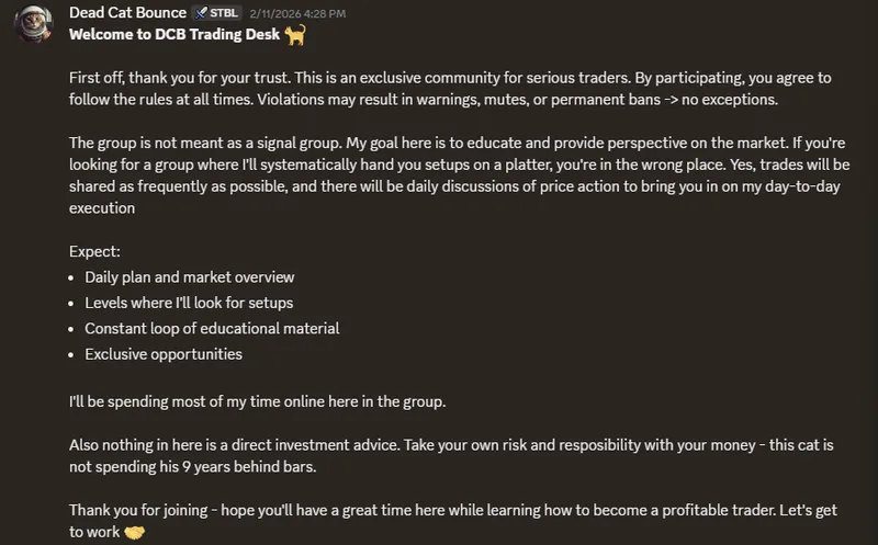 DCB Trading Desk — Monthly DCB Discord Membership · screenshot 2 of 2