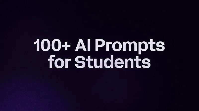 100+ AI Prompts for Students — Studying 10x Faster · screenshot 1 of 3