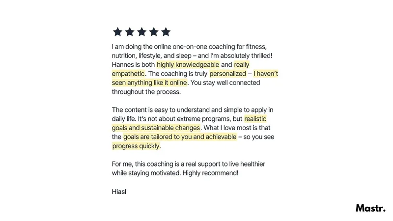 Lean & Fit Program — Lean & Fit 1-1 Coaching · screenshot 4 of 5