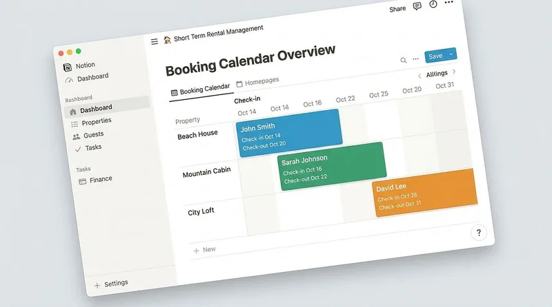 Solo Host OS — Short-Term Rental Solo-Host OS — Premium Notion Template · screenshot 2 of 4