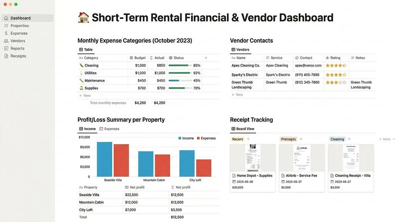 Solo Host OS — Short-Term Rental Solo-Host OS — Premium Notion Template · screenshot 4 of 4