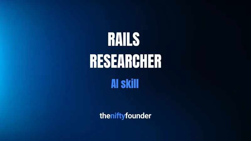 The Nifty Founder — Rails Researcher · screenshot 1 of 1