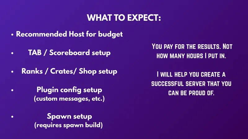 Creator Growth / Gaming Services — Minecraft Server Setup · screenshot 1 of 1