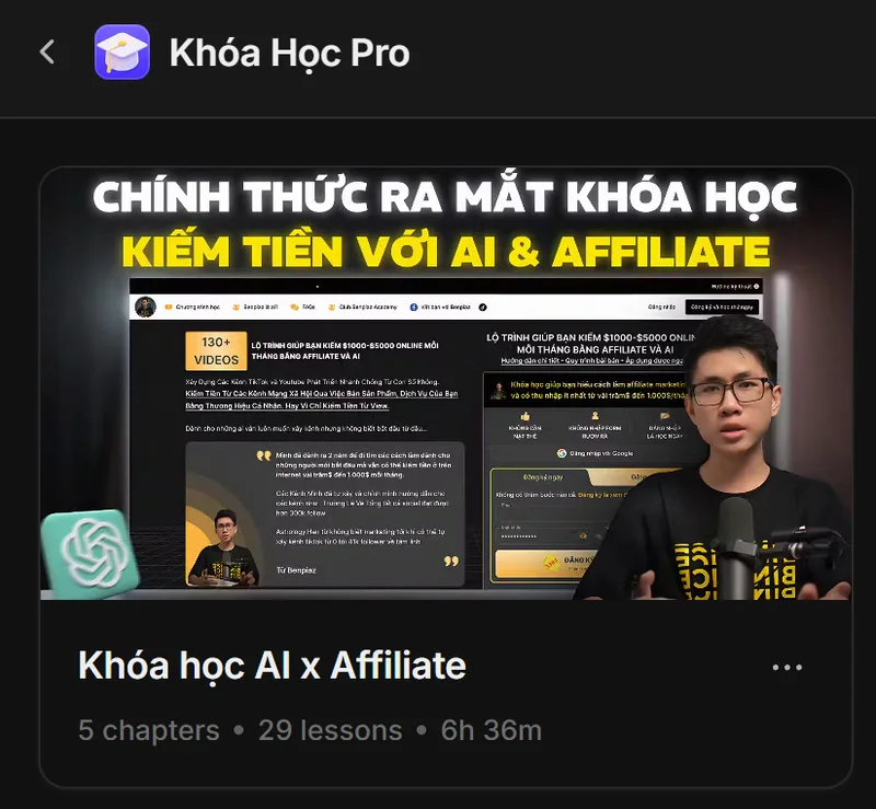 AI x Affiliate : Benpiaz Academy — Benpiaz Academy Pro · screenshot 2 of 2