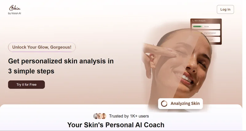 YOUR FACE , YOUR GLOW — SKIN AI · screenshot 1 of 1