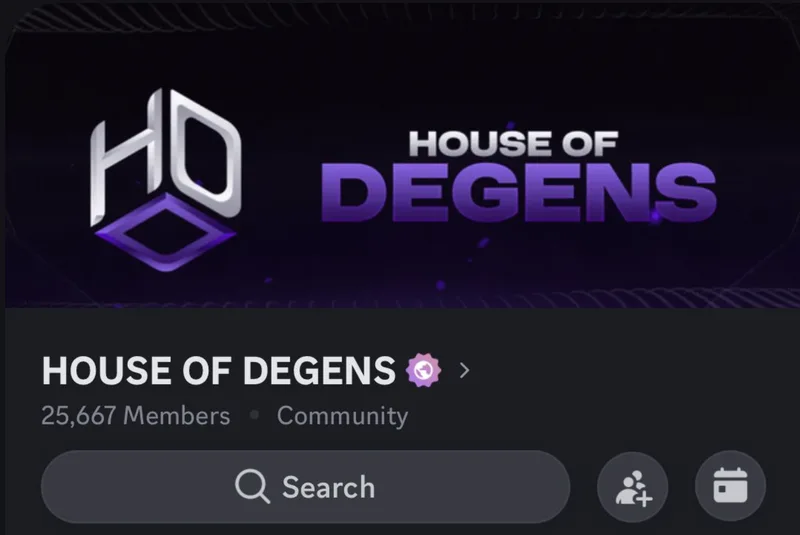 HOUSE OF DEGENS — HOUSE OF DEGENS · screenshot 1 of 5