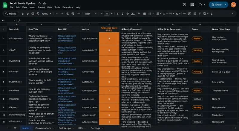 Selwyn Builds — Reddit Lead Automation Workflow (Pre-Built) · screenshot 2 of 3