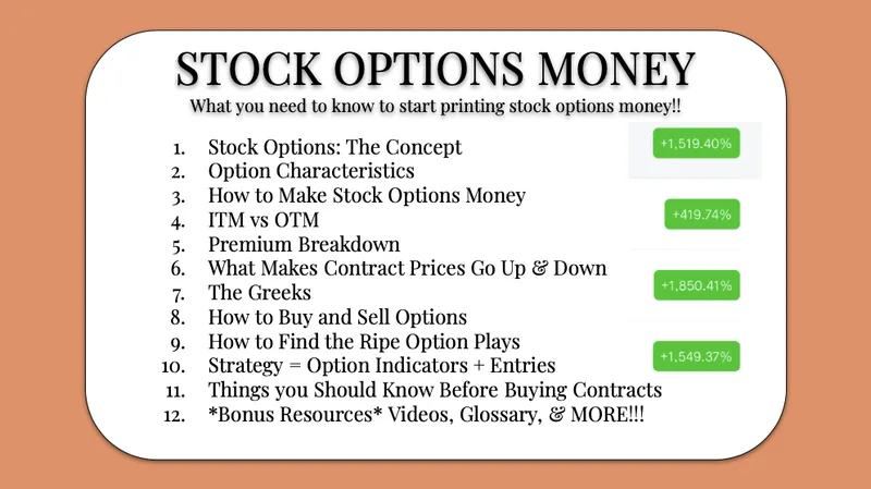 Trade for Money by Sunia Jae — Stock Options Money · screenshot 2 of 2