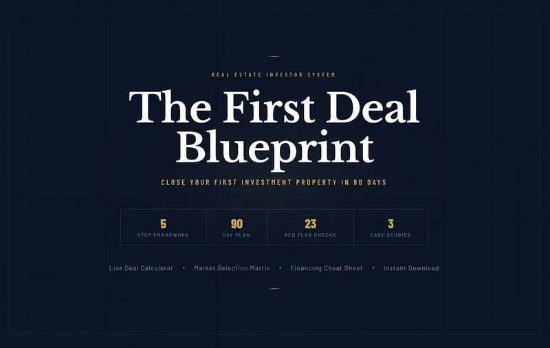 REinvestor System — First Deal Blueprint 90-Day · screenshot 1 of 6