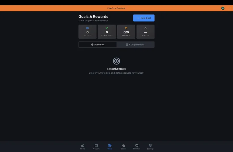 PeakForm Coaching — PeakForm Coaching fitness app · screenshot 4 of 6