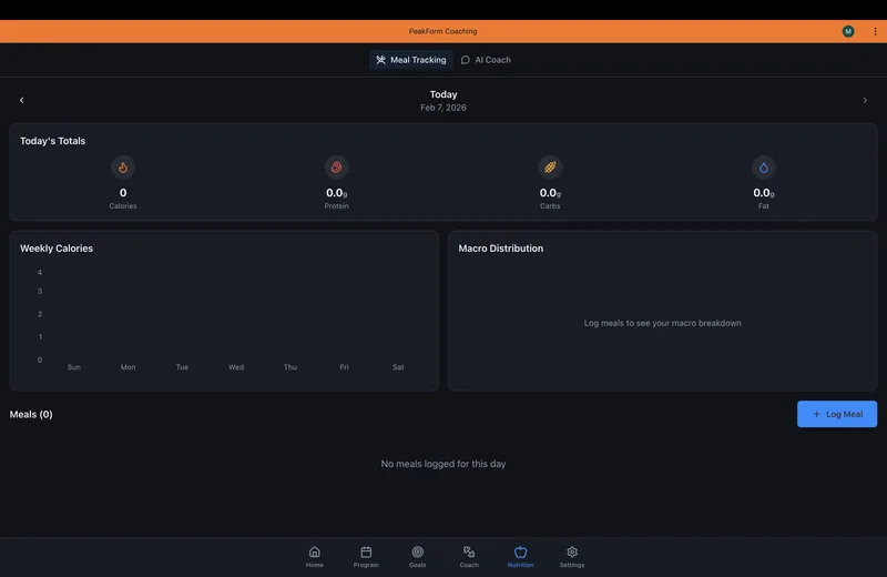 PeakForm Coaching — PeakForm Coaching fitness app · screenshot 6 of 6