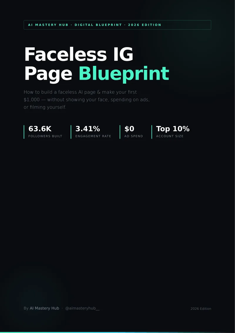 AI is Future — Faceless IG Blueprint: $1K Online Playbook · screenshot 1 of 2