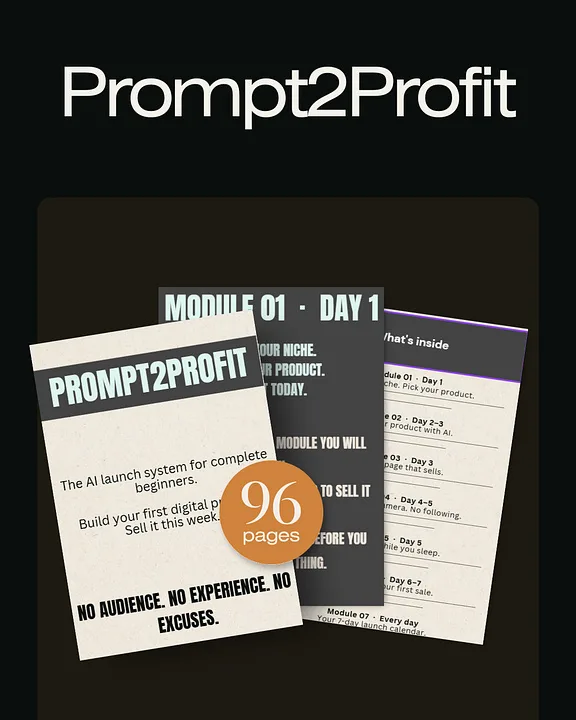 BUILTBYBADR — Prompt2Profit · screenshot 2 of 2