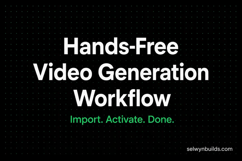 Selwyn Builds — AI Video Workflow — Pre-Built & Ready · screenshot 1 of 3