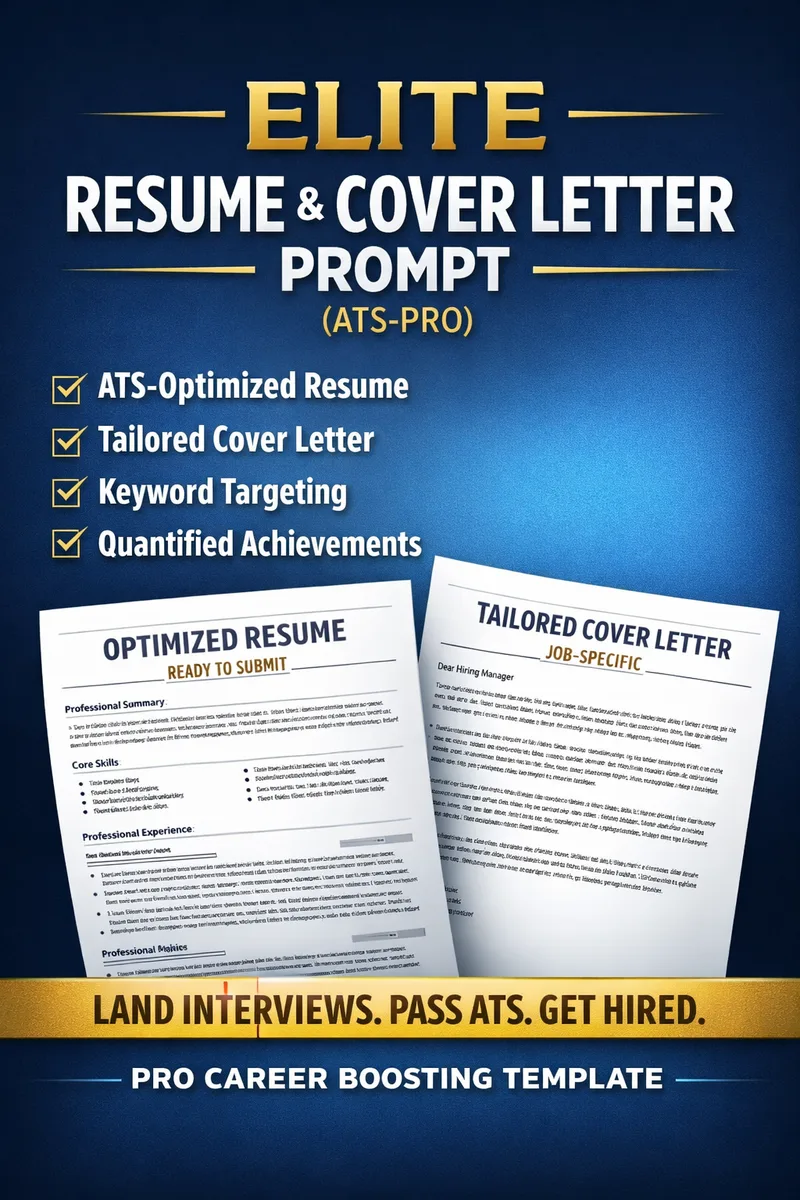 LivingwithAI — AI Elite Resume Builder · screenshot 1 of 2