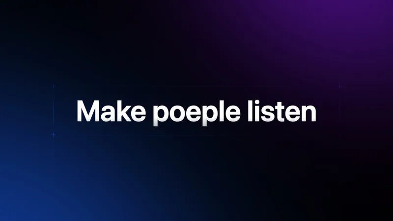 Make poeple listen — Make people listen · screenshot 1 of 1