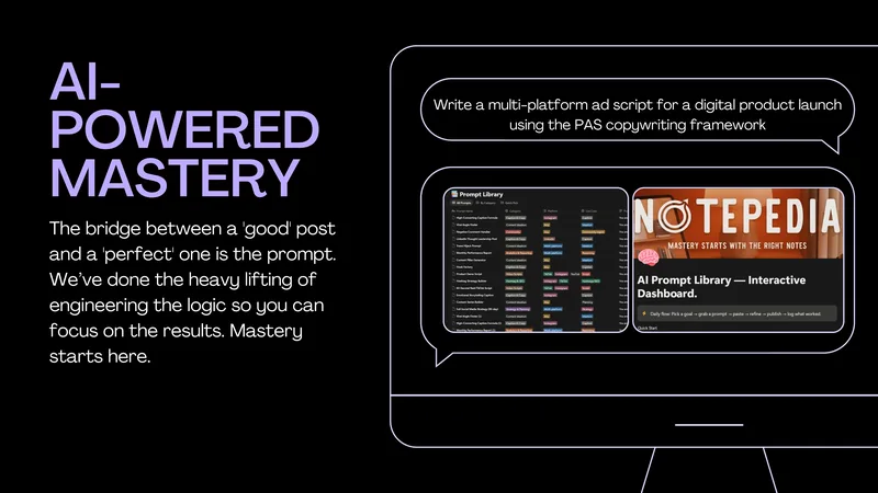 Notepedia — 120+ AI Prompts for Social Media Managers [PDF + Notion] · screenshot 3 of 4