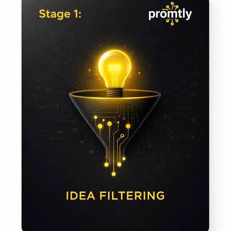 promtly store — فلترة الفكرة والسوق (مرحلة التأسيس) · screenshot 1 of 1