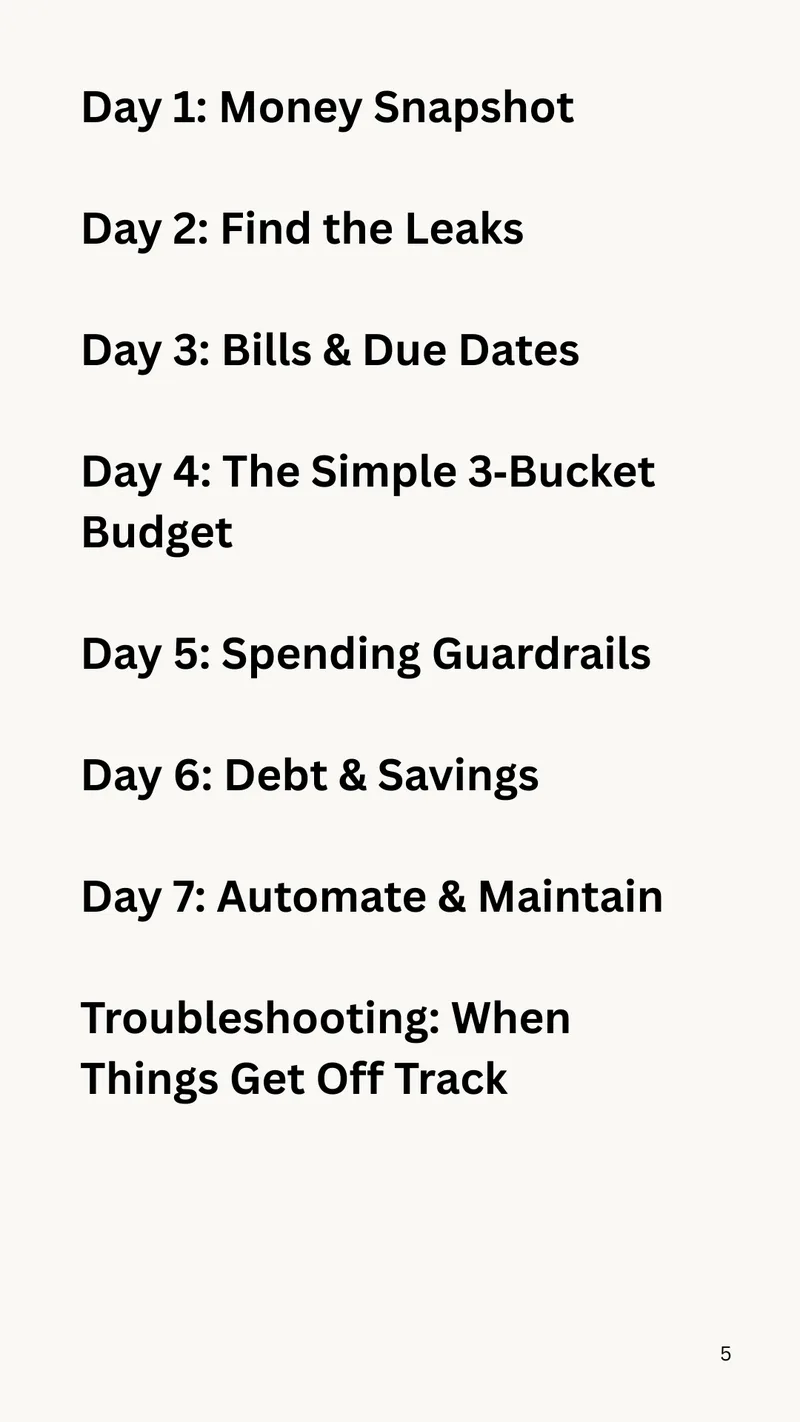 The JR Mindset — The 7-Day Money Reset (Day 1) · screenshot 2 of 3