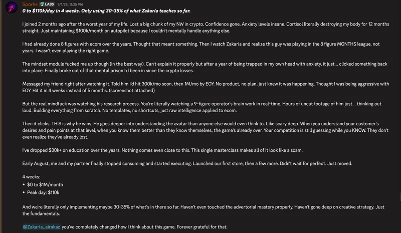 THE ECOM MASTERCLASS — Ecom Masterclass · screenshot 2 of 5