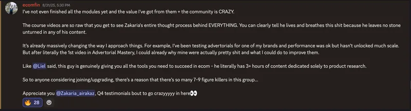 THE ECOM MASTERCLASS — Ecom Masterclass · screenshot 3 of 5