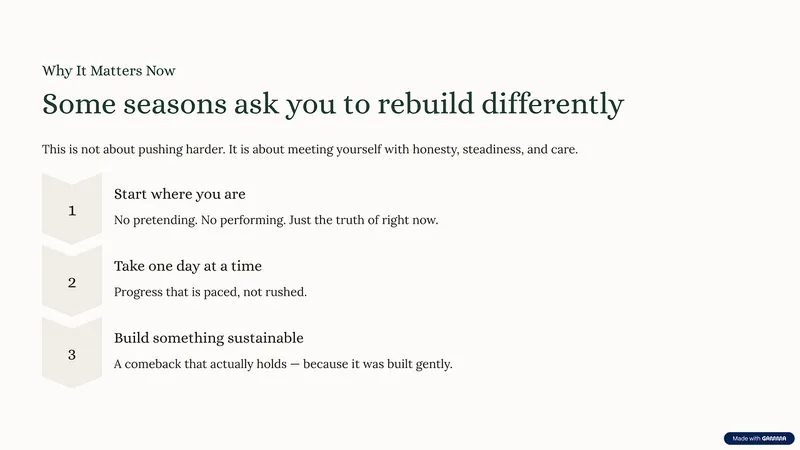 The Rebuild Code — 30 Day Comeback · screenshot 6 of 6