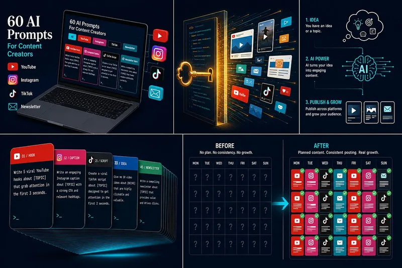 Oracle — Content Creator Prompt Pack — 60 Prompts, 5 Platforms · screenshot 1 of 1