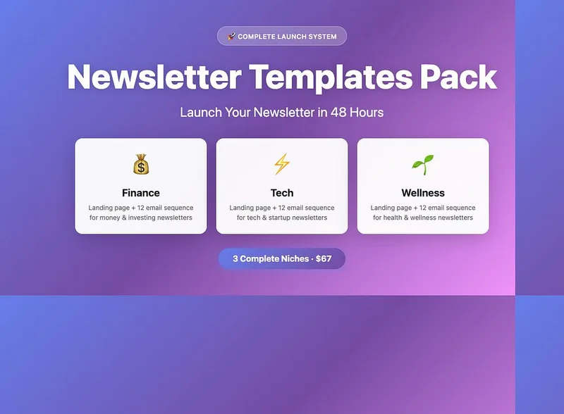 EvolveInd — Newsletter Templates Pack 2026 · screenshot 1 of 5